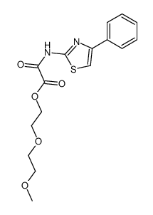 2-(2-Methoxyethoxy)ethyl oxo((4-phenyl-2-thiazolyl)amino)acetate结构式