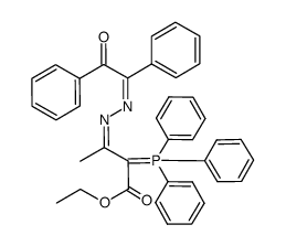 triphenyl[1-carbethoxy-2-(phenylphenacylidenehydrazono)propylidene]phosphorane Structure