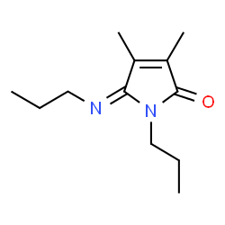 2H-Pyrrol-2-one,1,5-dihydro-3,4-dimethyl-1-propyl-5-(propylimino)-,(5E)-(9CI) structure