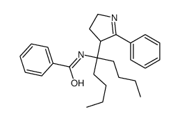 N-[5-(5-phenyl-3,4-dihydro-2H-pyrrol-4-yl)nonan-5-yl]benzamide结构式