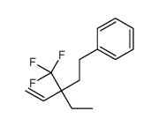 [3-ethyl-3-(trifluoromethyl)pent-4-enyl]benzene Structure