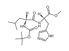 Boc-D-Leu-L-His-OCH3 Structure