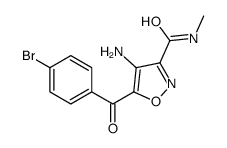 4-amino-5-(4-bromobenzoyl)-N-methyl-1,2-oxazole-3-carboxamide结构式