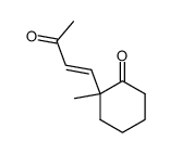 2-Methyl-2-(3'-oxo-1'-butenyl)cyclohexanone Structure