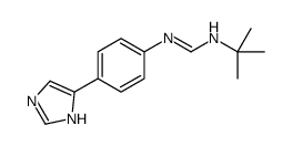 N'-tert-butyl-N-[4-(1H-imidazol-5-yl)phenyl]methanimidamide结构式