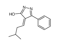 4-(3-methylbutylidene)-3-phenyl-1H-pyrazol-5-one Structure