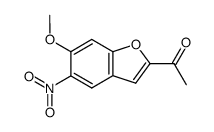 Acetyl-2 methoxy-6 nitro-5 benzofuranne结构式