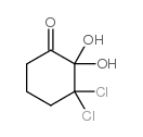 3,3-dichloro-2,2-dihydroxycyclohexan-1-one Structure