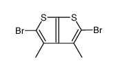 2,5-dibromo-3,4-dimethylthieno[2,3-b]thiophene结构式