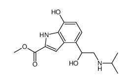 4-(1-hydroxy-2-isopropylaminoethyl)-7-hydroxyindole-2-carboxylic acid methyl ester Structure