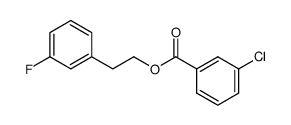 3-fluorophenethyl 3-chlorobenzoate结构式