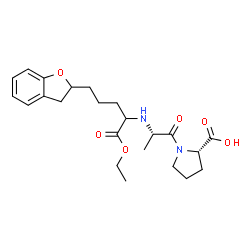 (2S)-1-[(2S)-2-[[4-(2,3-dihydrobenzofuran-2-yl)-1-ethoxycarbonyl-butyl ]amino]propanoyl]pyrrolidine-2-carboxylic acid picture