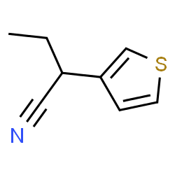 2-(thiophen-3-yl)butanenitrile structure