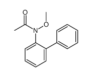 N-methoxy-N-(2-phenylphenyl)acetamide Structure