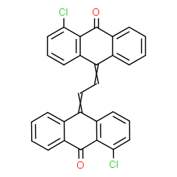 10,10'-(1,2-ethanediylidene)bis[1-chloroanthracen-9(10H)-one]结构式