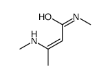 N-methyl-3-(methylamino)-2-butenamide结构式