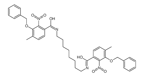 4-methyl-N-[8-[(4-methyl-2-nitro-3-phenylmethoxybenzoyl)amino]octyl]-2-nitro-3-phenylmethoxybenzamide Structure