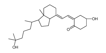 (2E,4R)-2-[(2E)-2-[(1S,3aS,7aR)-1-[(2R)-6-hydroxy-6-methylheptan-2-yl]-7a-methyl-2,3,3a,5,6,7-hexahydro-1H-inden-4-ylidene]ethylidene]-4-hydroxycyclohexan-1-one Structure