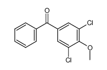 3,5-dichloro-4-methoxy-benzophenone结构式