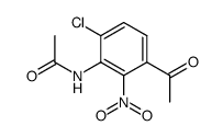 acetic acid-(3-acetyl-6-chloro-2-nitro-anilide)结构式