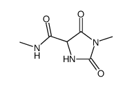 1-methyl-2,5-dioxo-imidazolidine-4-carboxylic acid methylamide Structure