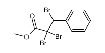 2,2,3-tribromo-3-phenyl-propionic acid methyl ester结构式