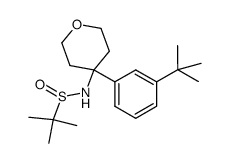 2-methyl-propane-2-sulfinic acid [4-(3-tert-butyl-phenyl)-tetrahydro- pyran-4-yl]-amide Structure