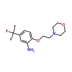 2-(2-morpholinoethoxy)-5-(trifluoromethyl)benzenamine结构式