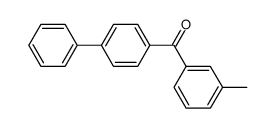 biphenyl-4-yl-(3-methylphenyl)methanone structure