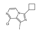 8-氯-3-环丁基-1-碘-咪唑并[1,5-a]吡嗪结构式