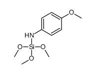 4-methoxy-N-trimethoxysilylaniline Structure