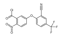 5-[2-cyano-4-(trifluoromethyl)phenoxy]-2-nitrobenzoyl chloride结构式