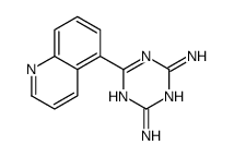 6-quinolin-5-yl-1,3,5-triazine-2,4-diamine结构式