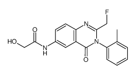 2-fluoromethyl-6-hydroxyacetamido-3-(o-tolyl)-4(3H)-quinazolinone结构式