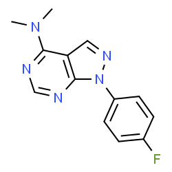 1-(4-Fluorophenyl)-N,N-dimethyl-1H-pyrazolo[3,4-d]pyrimidin-4-amine picture