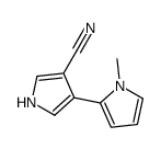 4-(1-methylpyrrol-2-yl)-1H-pyrrole-3-carbonitrile Structure