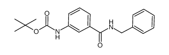 tert-butyl (3-(benzylcarbamoyl)phenyl)carbamate结构式