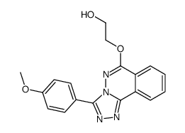 2-((3-(4-Methoxyphenyl)-1,2,4-triazolo(3,4-a)phthalazin-6-yl)oxy)ethan ol structure