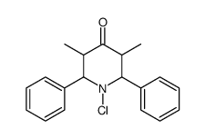 1-chloro-3,5-dimethyl-2,6-diphenylpiperidin-4-one结构式