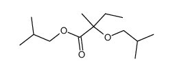 2-isobutoxy-2-methyl-butyric acid isobutyl ester Structure