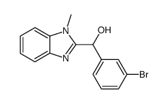 (3-bromophenyl)(1-methyl-1H-benzo[d]imidazol-2-yl)methanol Structure