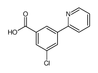 Benzoic acid, 3-chloro-5-(2-pyridinyl)结构式