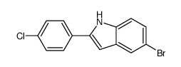 5-BROMO-2-(4-CHLORO-PHENYL)-1H-INDOLE structure