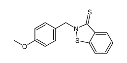 2-[(4-methoxyphenyl)methyl]-1,2-benzothiazole-3-thione Structure