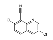 3,7-二氯-8-喹啉甲腈结构式