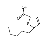 (2R,5S)-5-pentyl-2,5-dihydrothiophene-2-carboxylic acid Structure