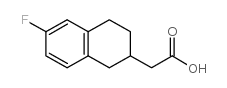 (6-FLUORO-1,2,3,4-TETRAHYDRO-NAPHTHALEN-2-YL)-ACETIC ACID Structure