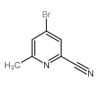 4-Bromo-2-cyano-6-methylpyridine Structure