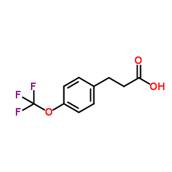 3-[4-(Trifluoromethoxy)phenyl]propanoic acid Structure