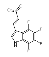 4,5,6,7-tetrafluoro-3-(2-nitroethenyl)-1H-indole结构式